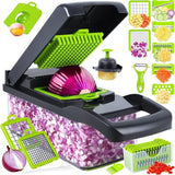 16-in-1 Mandoline Slicer & Vegetable Chopper | Multifunctional Food Cutter & Grater